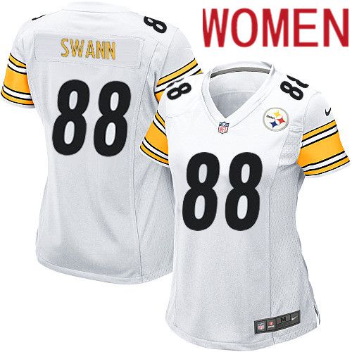 Cheap Women Pittsburgh Steelers 88 Lynn Swann Nike White Game NFL Jersey